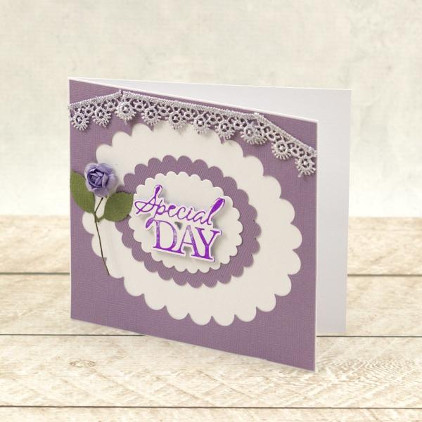 Couture Creations Cut, Foil & Emboss Die "Special Day Sentiment Mini"