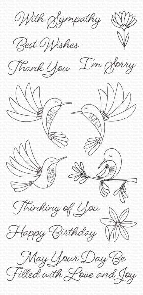 My Favorite Things Stempelset "Happy Hummingbirds" Clear Stamp Set