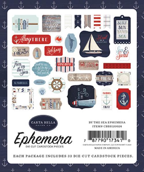 Carta Bella "By The Sea" Ephemera - Stanzteile