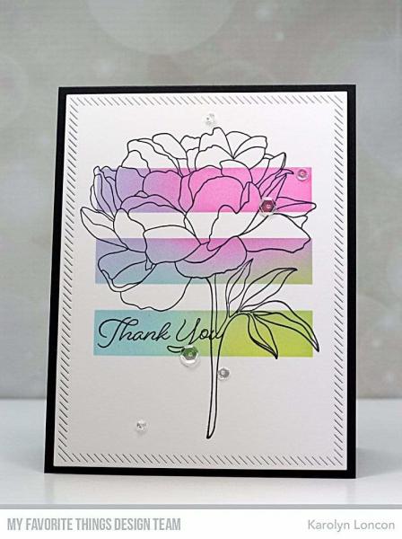 My Favorite Things "Peony Perfection Cling" Cling Stamp