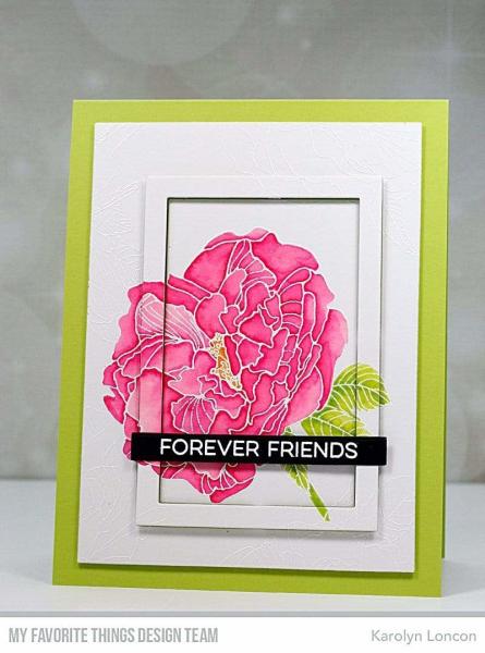 My Favorite Things "Fanciful Roses" 6x6" Background Cling Stamp