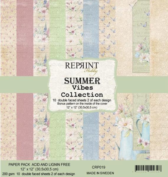 Reprint Summer Vibes 12x12 Inch Paper Pack 