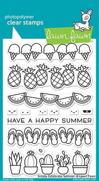 Lawn Fawn Stempelset "Simply Celebrate Summer" Clear Stamp