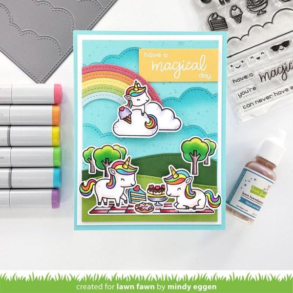 Lawn Fawn Craft Dies - Unicorn Picnic