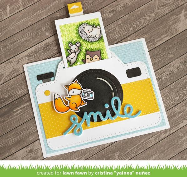 Lawn Fawn Craft Die - Magic Iris Camera Pull-Tab Add-on Die