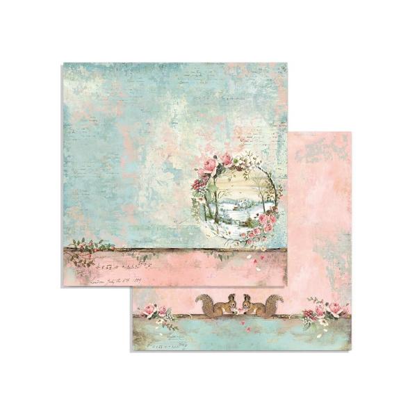 Stamperia "Pink Christmas" 8x8" Paper Pack - Cardstock