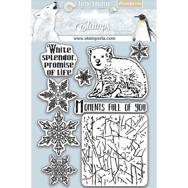 Stamperia Stempel "Arctic Antarctic Moments Full of You" Natural Rubber Stamp