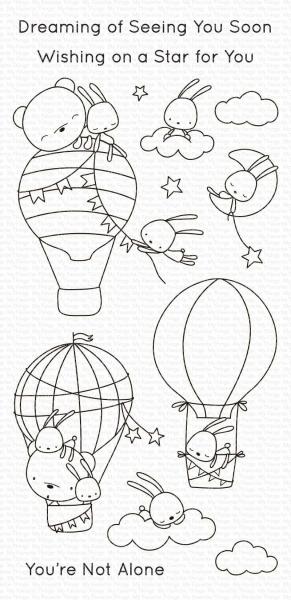 My Favorite Things Stempelset "Sky-High Friends" Clear Stamp Set