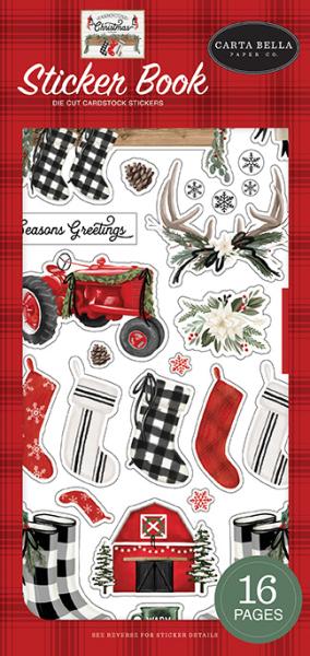 Carta Bella "Farmhouse Christmas" Sticker Book