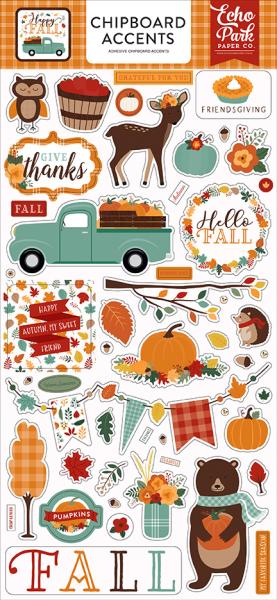 Echo Park "Happy Fall" Chipboard - Sticker