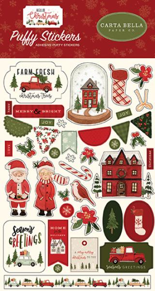 Carta Bella "Hello Christmas" Puffy Stickers