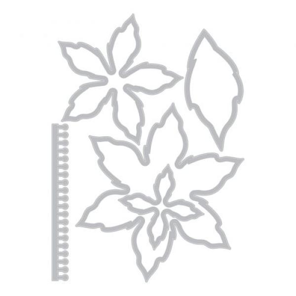 Sizzix Thinlits Craft Die-Set - Elegant Poinsettia