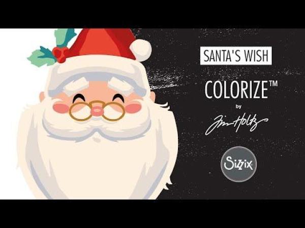 Sizzix Thinlits Craft Die - Santa's Wish, Colorize by Tim Holtz