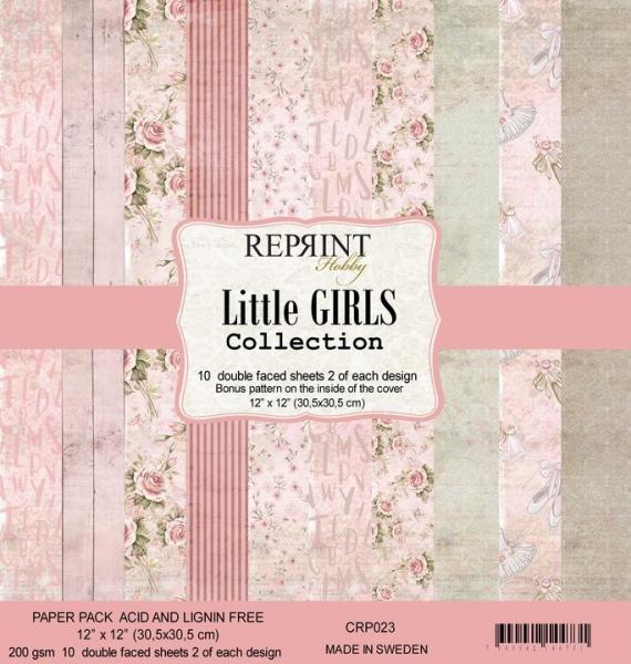 Reprint Little Girls Collection 12x12 Inch Paper Pack 