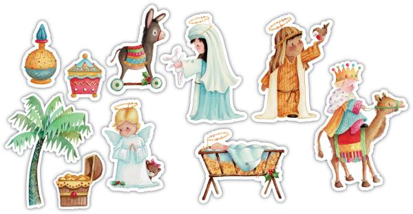 Craft Consortium Nativity Wooden Shapes  - Holzteile