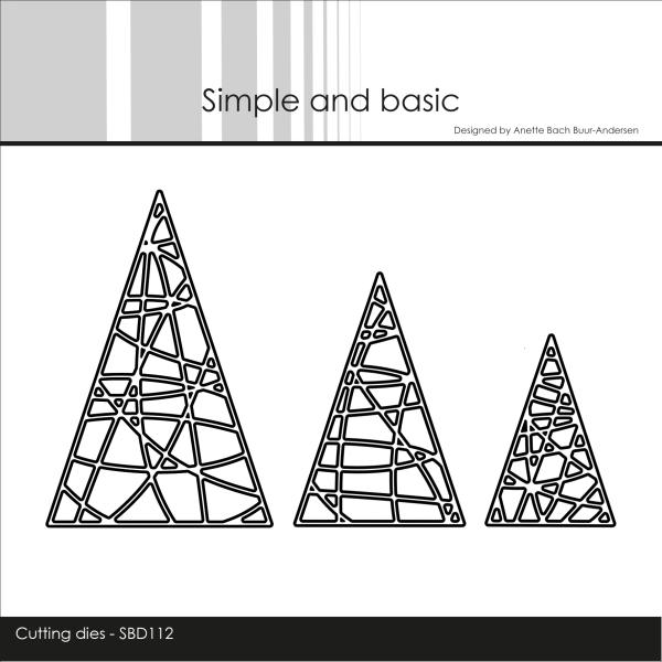 Simple and Basic "String Christmas Trees" Die
