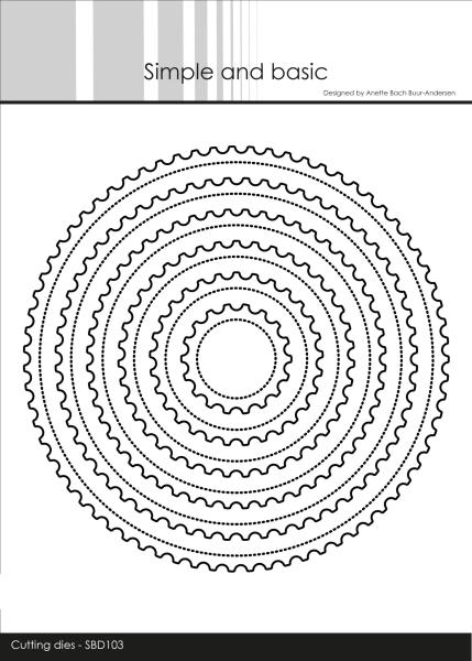 Simple and Basic "Stamp Round" Die