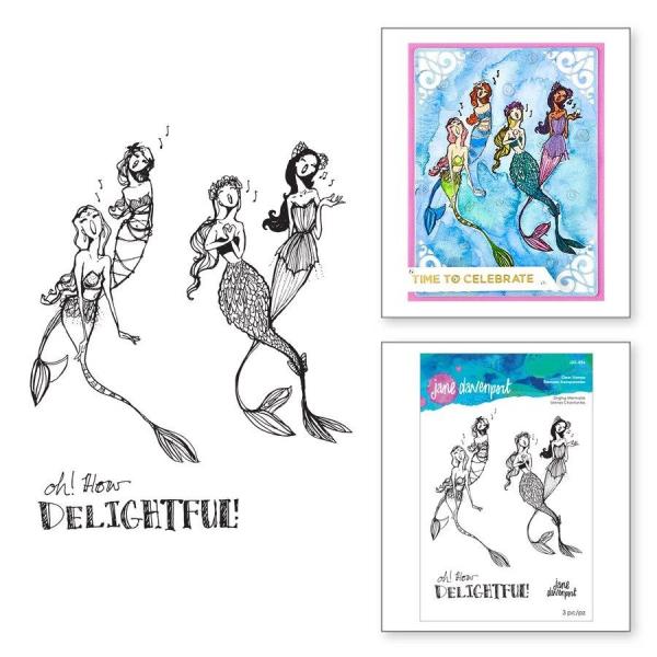 Spellbinders Stempelset "Singing Mermaids"