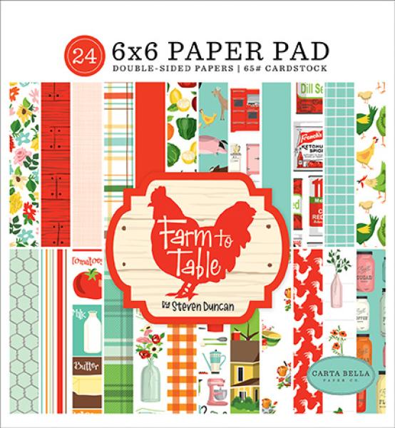 Carta Bella "Farm To Table" 6x6" Paper Pad