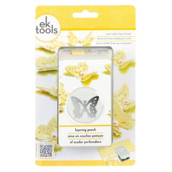 EK Tools  Punch - Motivstanzer  Layering punch butterfly / Schmetterling 3,8cm