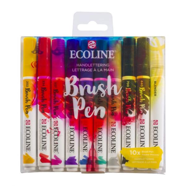 Talens Ecoline Brushpen Handlettering 10er Set