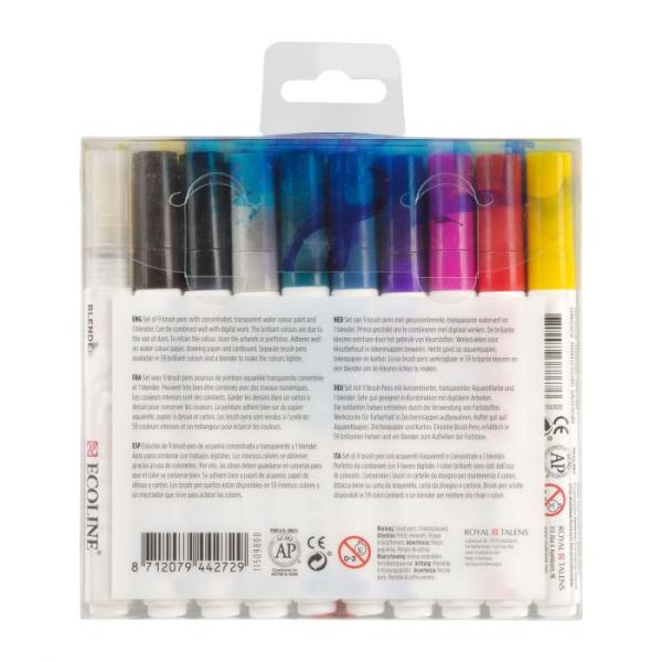 Talens Ecoline Brushpen Handlettering 10er Set