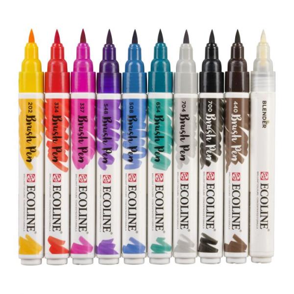 Talens Ecoline Brushpen Handlettering 10er Set