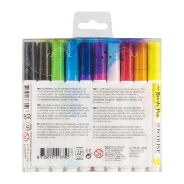 Talens Ecoline Brushpen Hell 10er Set