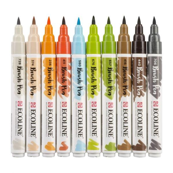 Talens Ecoline Brushpen Architekt 10er Set