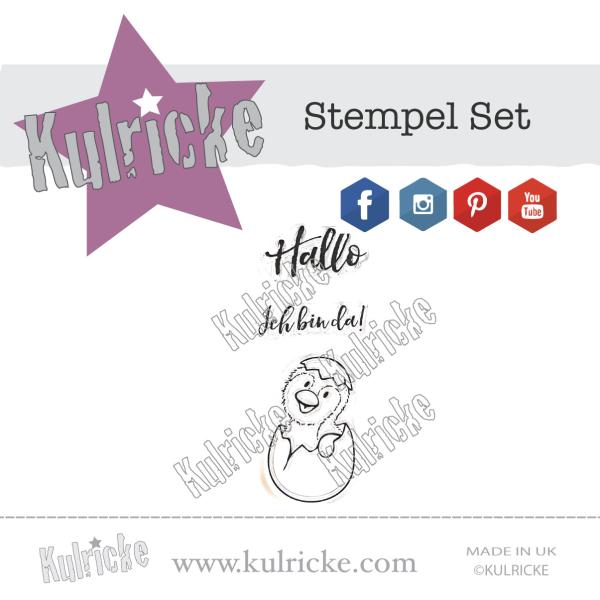 Kulricke Stempelset "Hier bin ich Felix" Clear Stamp Motiv-Stempel