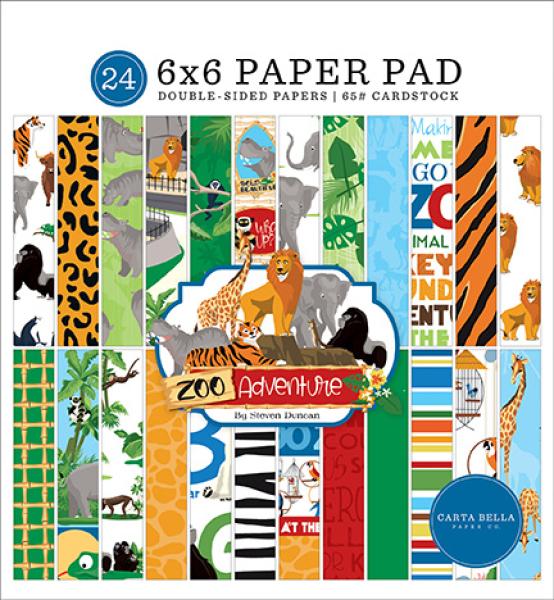 Carta Bella "Zoo Adventure" 6x6" Paper Pad