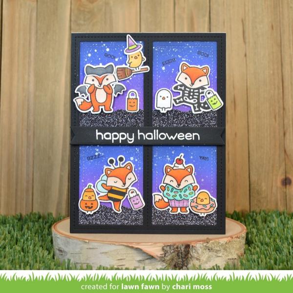 Lawn Fawn Stempelset "Fox Costumes Before 'n Afters" Clear Stamp