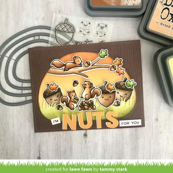 Lawn Fawn Stempelset "Let's Go Nuts" Clear Stamp