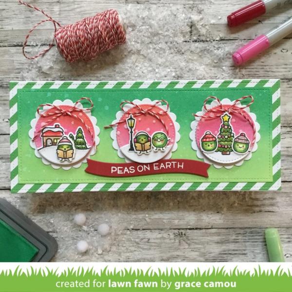 Lawn Fawn Stempelset "Peas on Earth" Clear Stamp