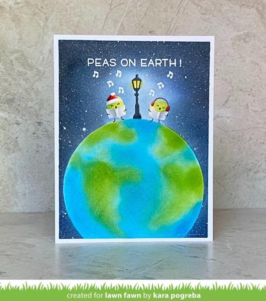 Lawn Fawn Stempelset "Peas on Earth" Clear Stamp