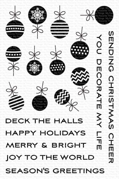 My Favorite Things Stempelset "Ornament Banner Builder" Clear Stamp Set