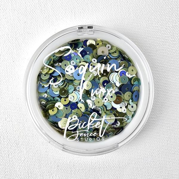 Picket Fence Studios Blueberry Mojito Sequin Mix  Pailetten