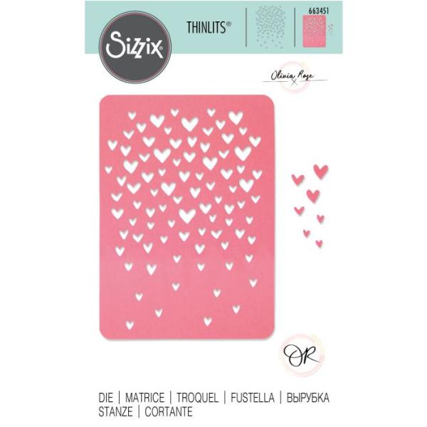 Sizzix Thinlits Craft Die - Drifting hearts