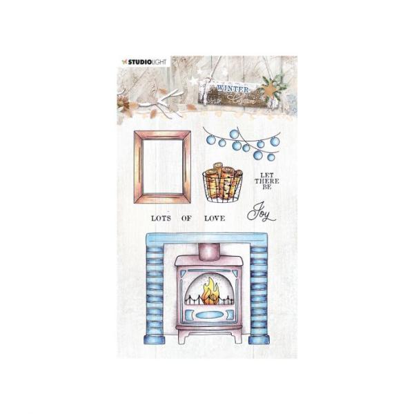 Studio Light - Clear Stamp Kamin / WINTER CHARM Nr 490 