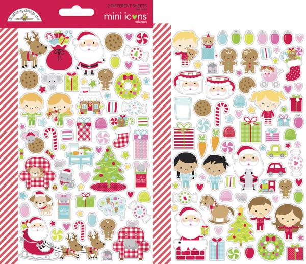 Doodlebug Design Night Before Christmas Mini Icons Sticker 