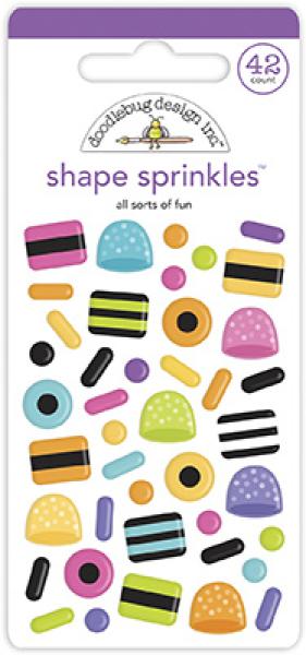 Doodlebug Design All Sorts of Fun Shape Sprinkles 