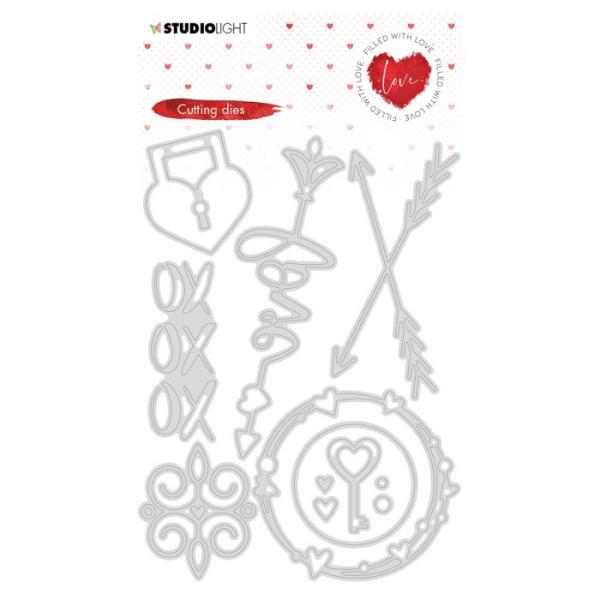 Studio Light Die Cut - Stanze - elements Filled With love nr.352