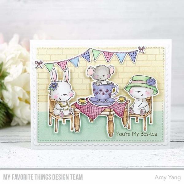 My Favorite Things "English Brick Wall" 6x6" Background Cling Stamp