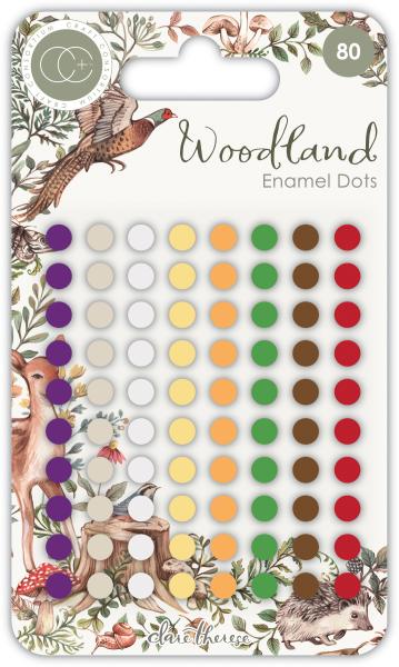 Craft Consortium Woodland Adhesive Enamel Dots  - 