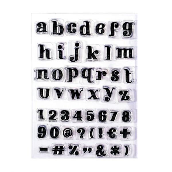 Paperfuel - Clear Stamp - Stempel - A6 Alphabet Get Them Stripes