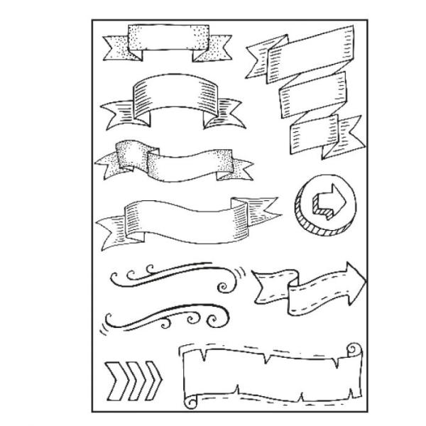 Paperfuel - Clear Stamp - Stempel - A5 Banners