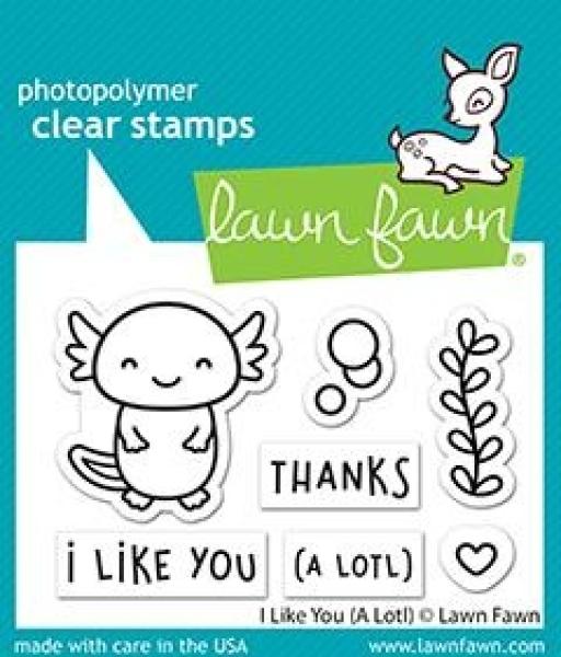 Lawn Fawn Stempelset "I Like You (A Lotl)" Clear Stamp