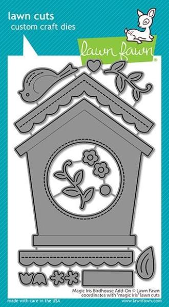 Lawn Fawn Craft Die - Magic Iris Birdhouse Add-on Die