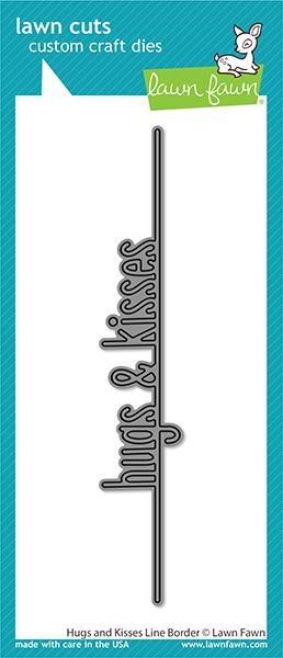 Lawn Fawn Craft Dies - Hugs and Kisses Line Border