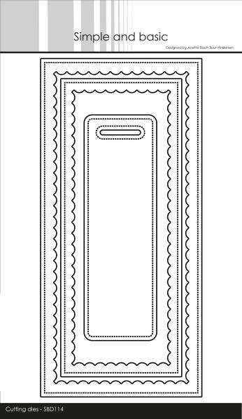 Simple and Basic "Slimcard add-on" Die